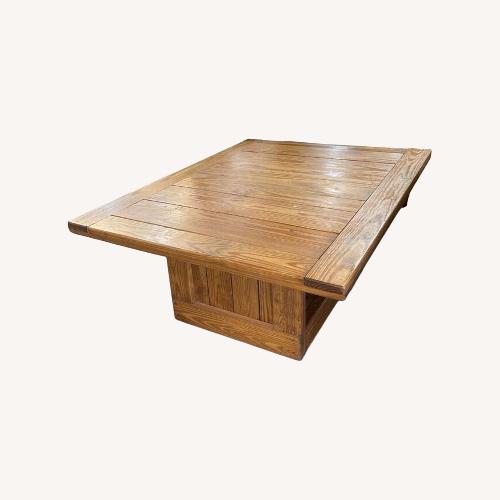Used This End Up Classic Pine Coffee Table for sale on AptDeco