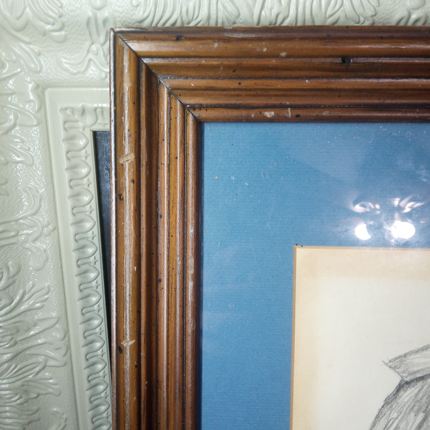 Vintage/Antique Finds Hand Drawn Clown Wall Art - image-3