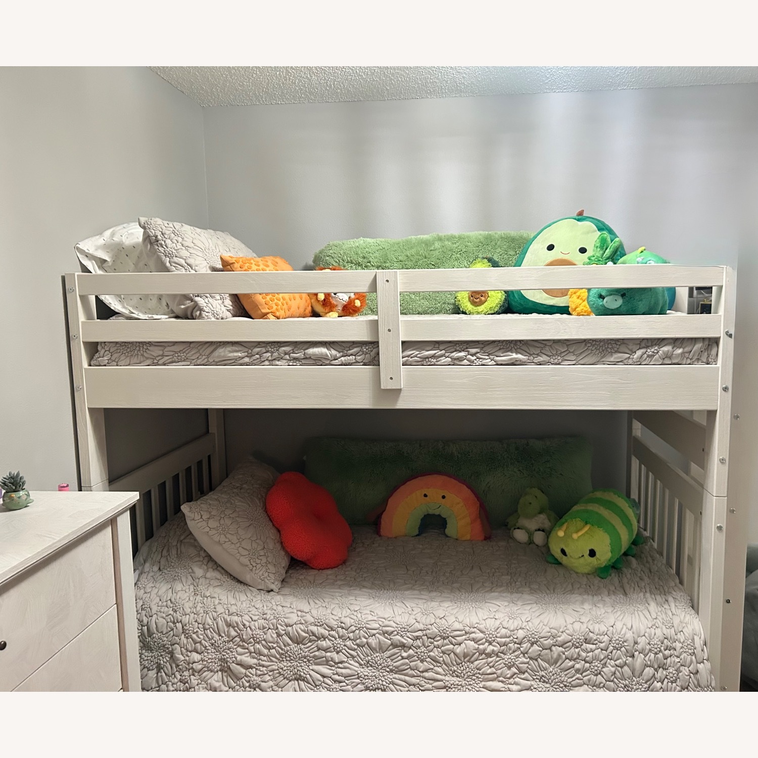 Ahmia Kids Twin Over Twin Bunk Bed with Drawers - image-2