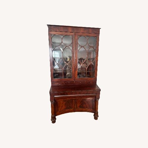 Used Antique 19th C. Empire Flame Mahogany Secretary for sale on AptDeco