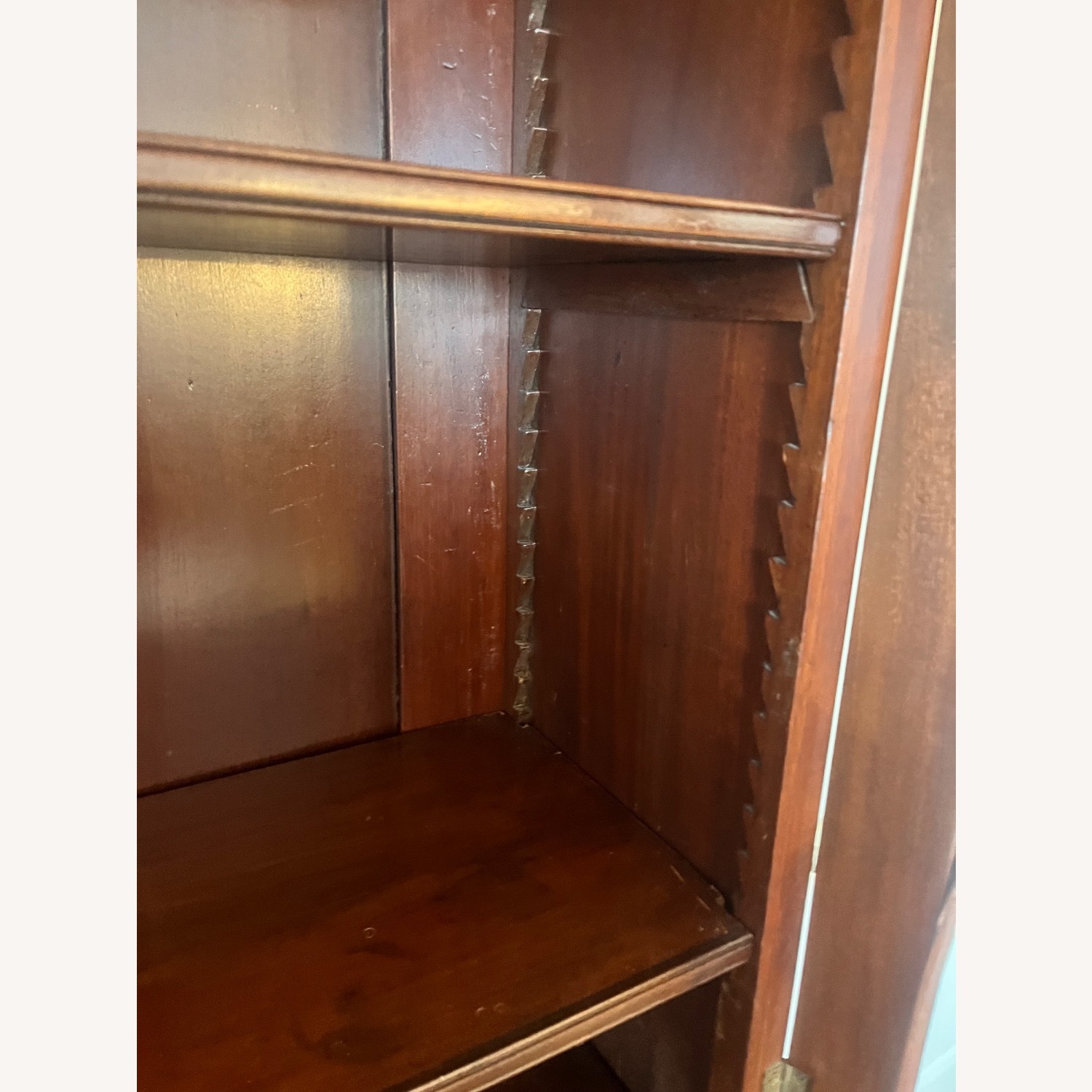 Antique 19th C. Empire Flame Mahogany Secretary - image-14