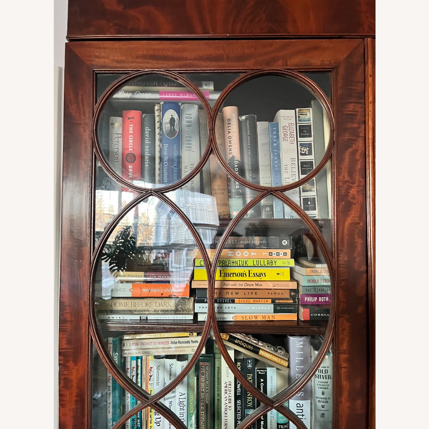 Antique 19th C. Empire Flame Mahogany Secretary - image-5