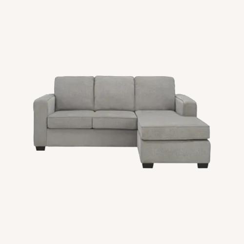Used Gray Sectional Sofa W Chaise Lounge  for sale on AptDeco