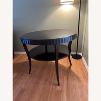 Baker Furniture Dark Brown Wood Side Table