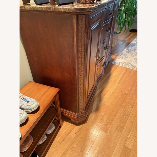 Used American Drew Dark Brown Wood Sideboard for sale on AptDeco