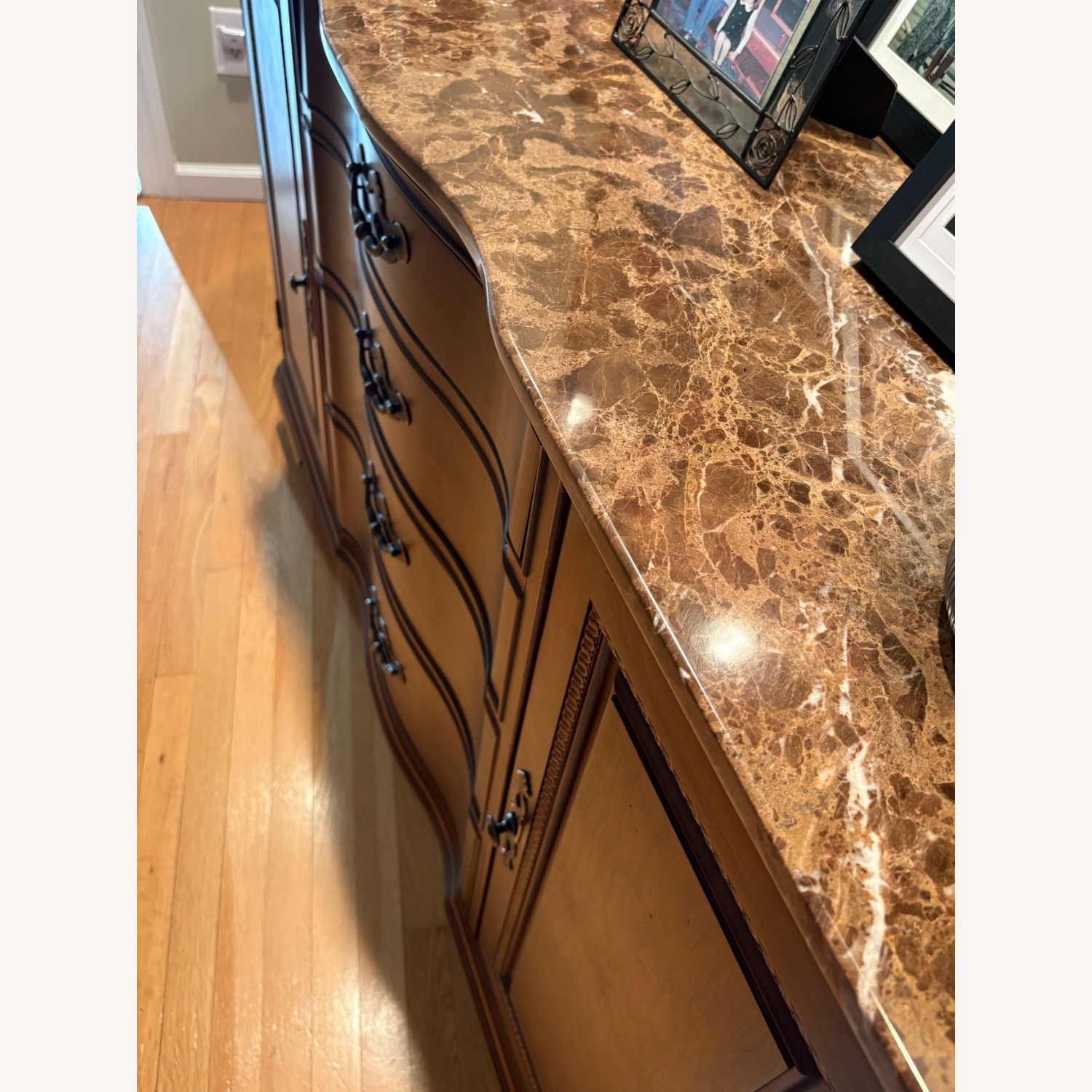 American Drew Dark Brown Wood Sideboard - image-2