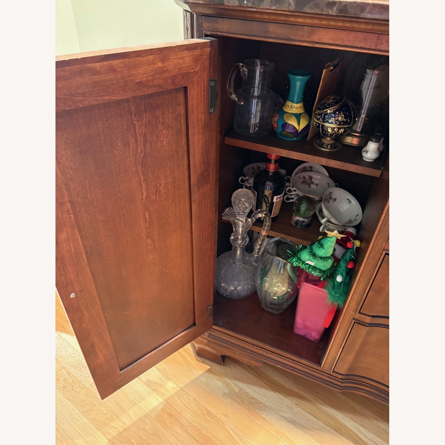 American Drew Dark Brown Wood Sideboard - image-3