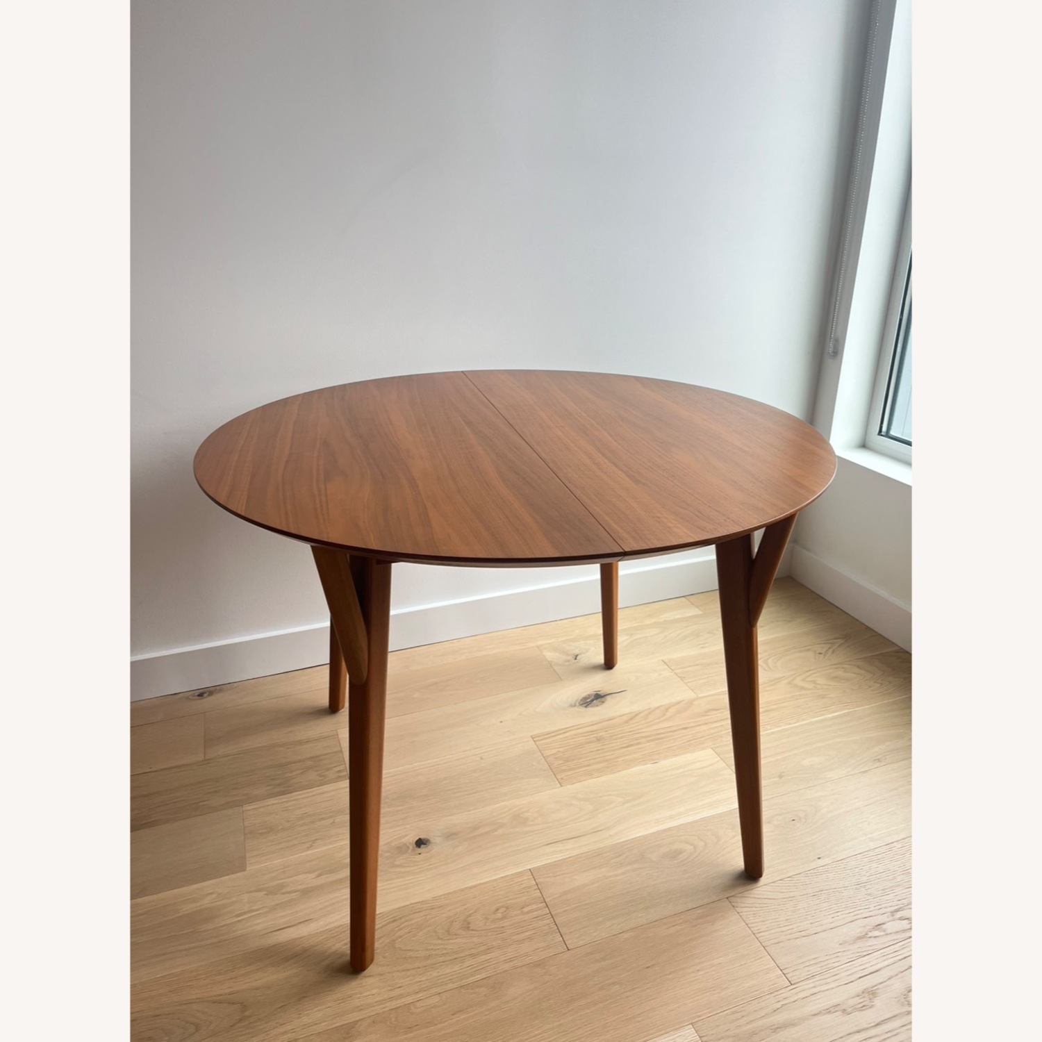 West Elm Mid-Century Rounded Expandable Table - image-1