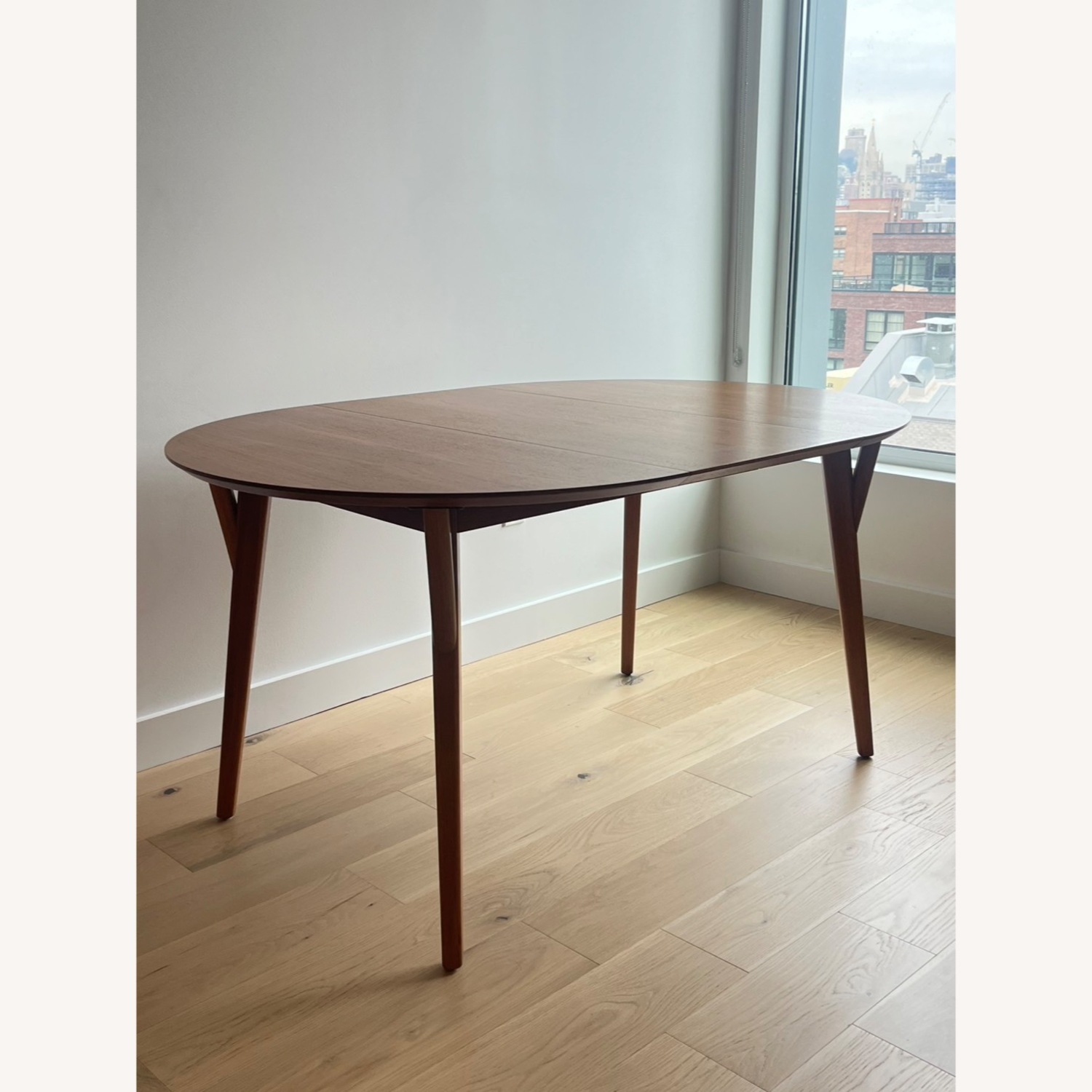 West Elm Mid-Century Rounded Expandable Table - image-2