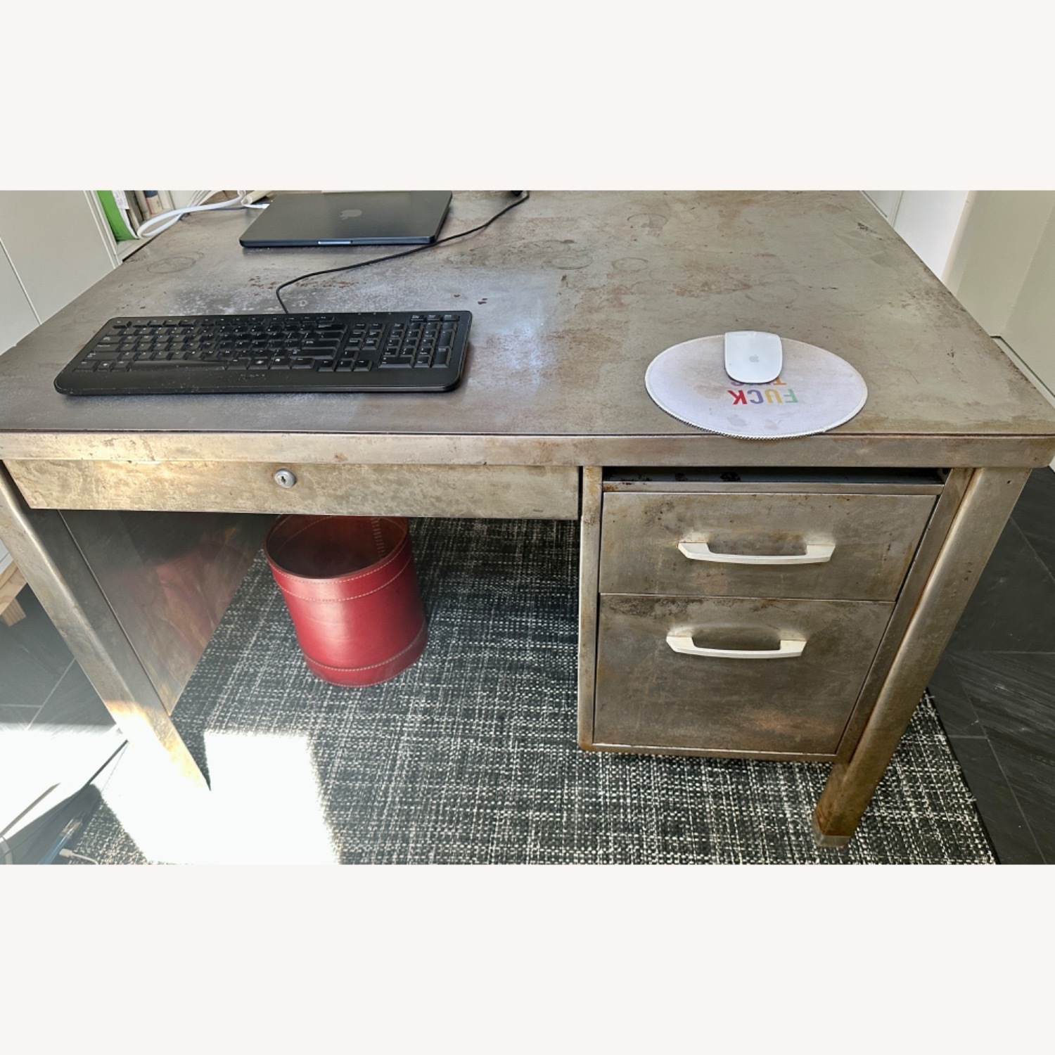 Silver Metal Desk - image-1