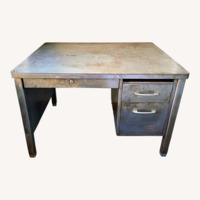Silver Metal Desk