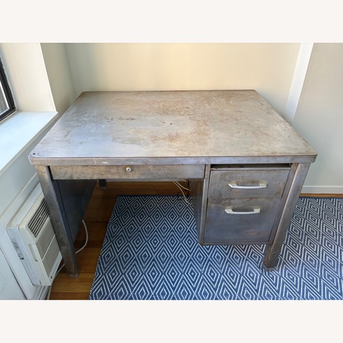 Used Silver Metal Desk for sale on AptDeco
