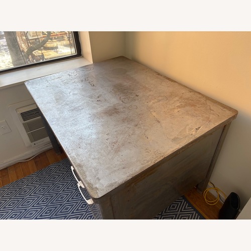 Used Silver Metal Desk for sale on AptDeco