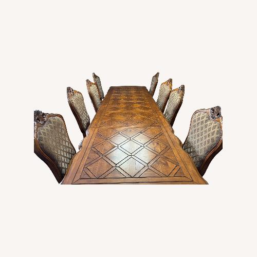 Used Michael Amini Tuscano 13-Piece Dining Set for sale on AptDeco
