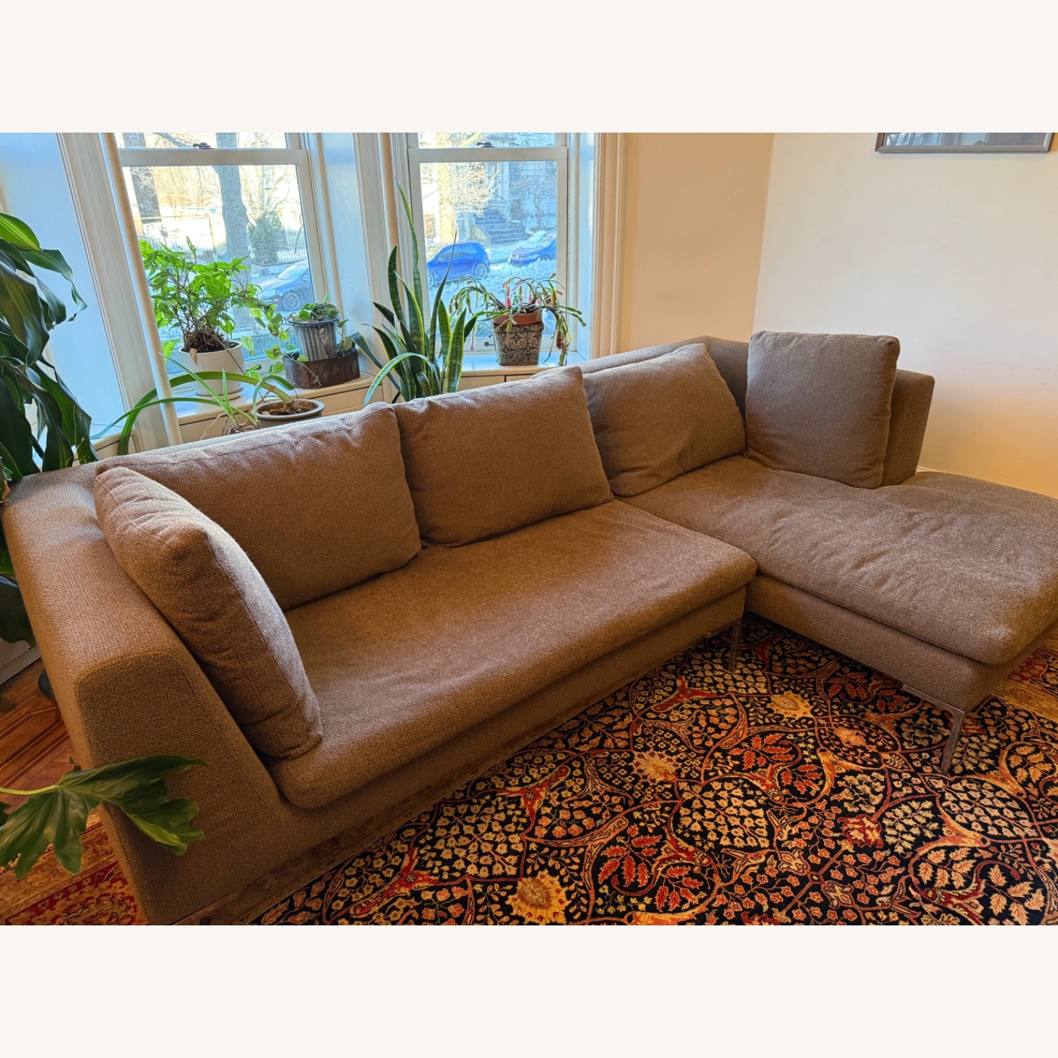 B&B Italia Charles Light Gray 2 Piece Sectional - image-1