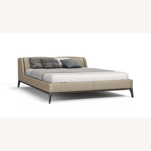 Used Roche Bobois Queen Leather Bed for sale on AptDeco