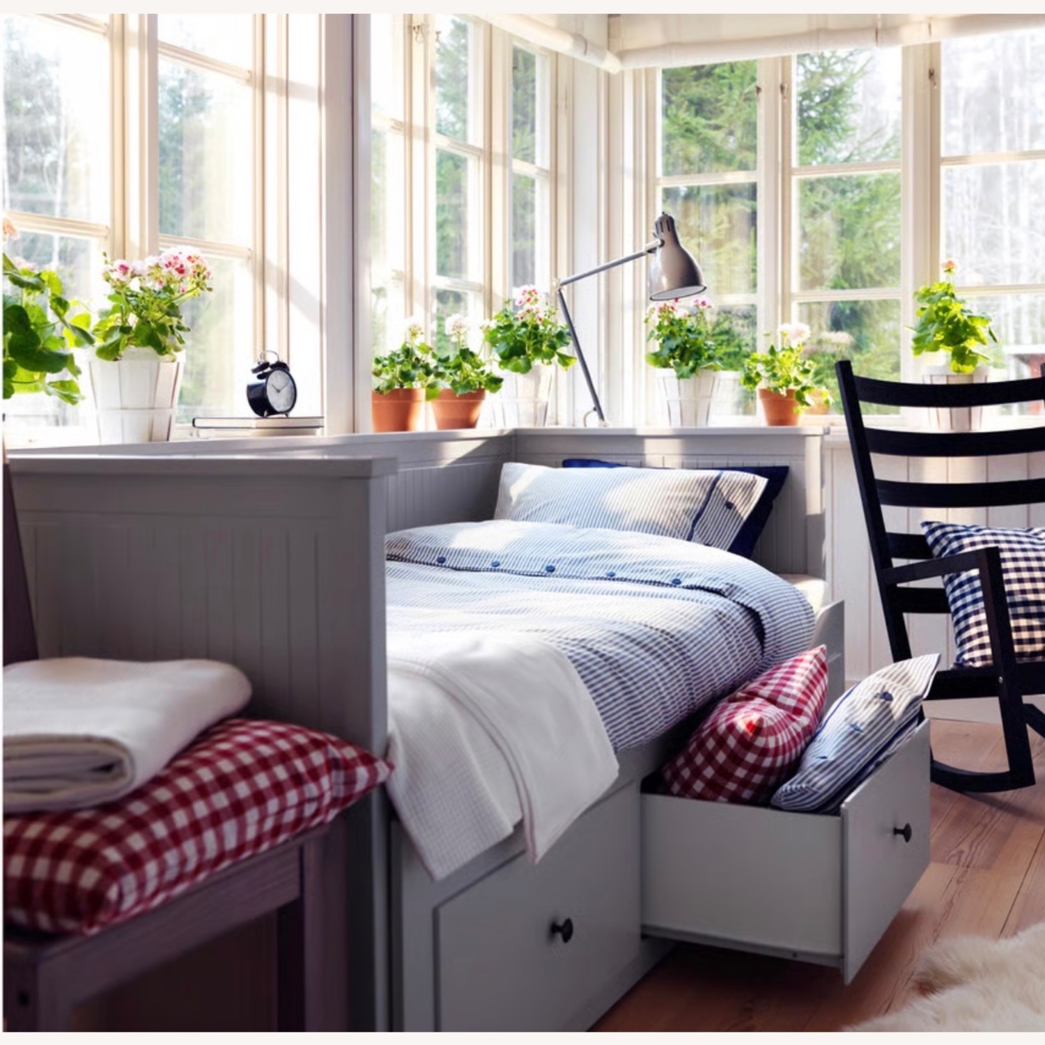 IKEA Hemnes Light Gray Daybed - image-1