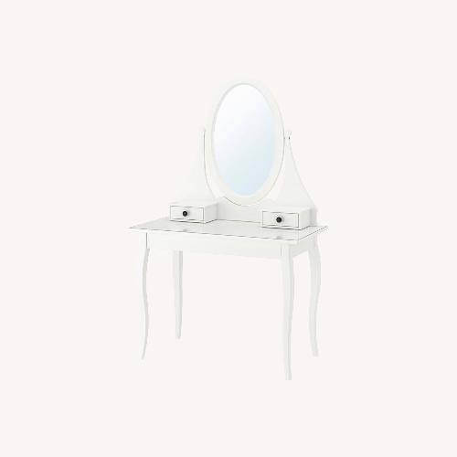Used IKEA Hemnes Dressing Table With Mirror for sale on AptDeco