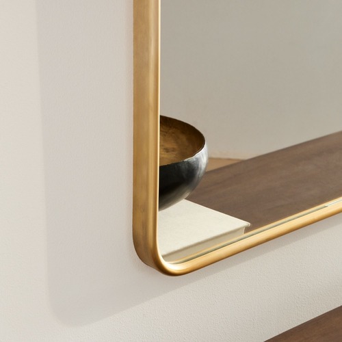 Used West Elm Streamline Wide Arch Mantel Mirror for sale on AptDeco