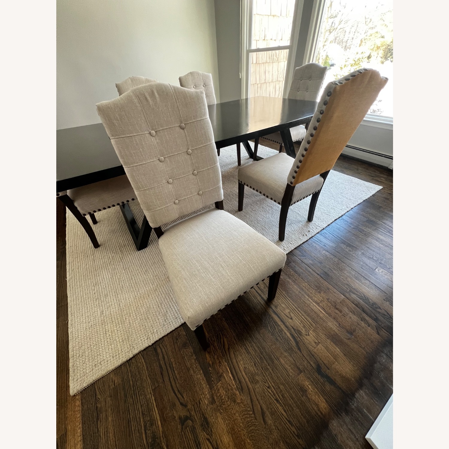 Home Goods Black Wood Dining Table - image-2