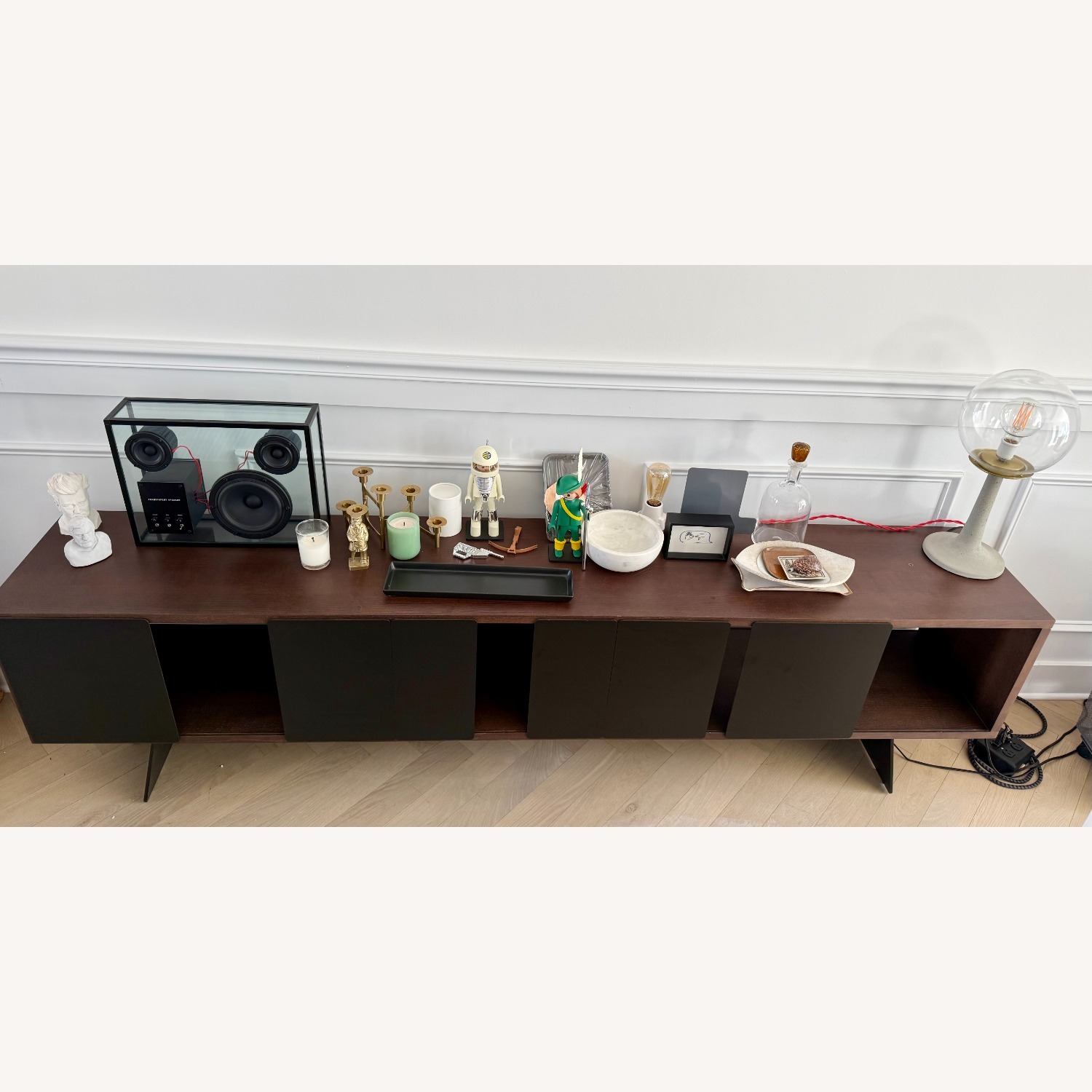 Matthew Hilton Dark Brown Wood Media Storage - image-2