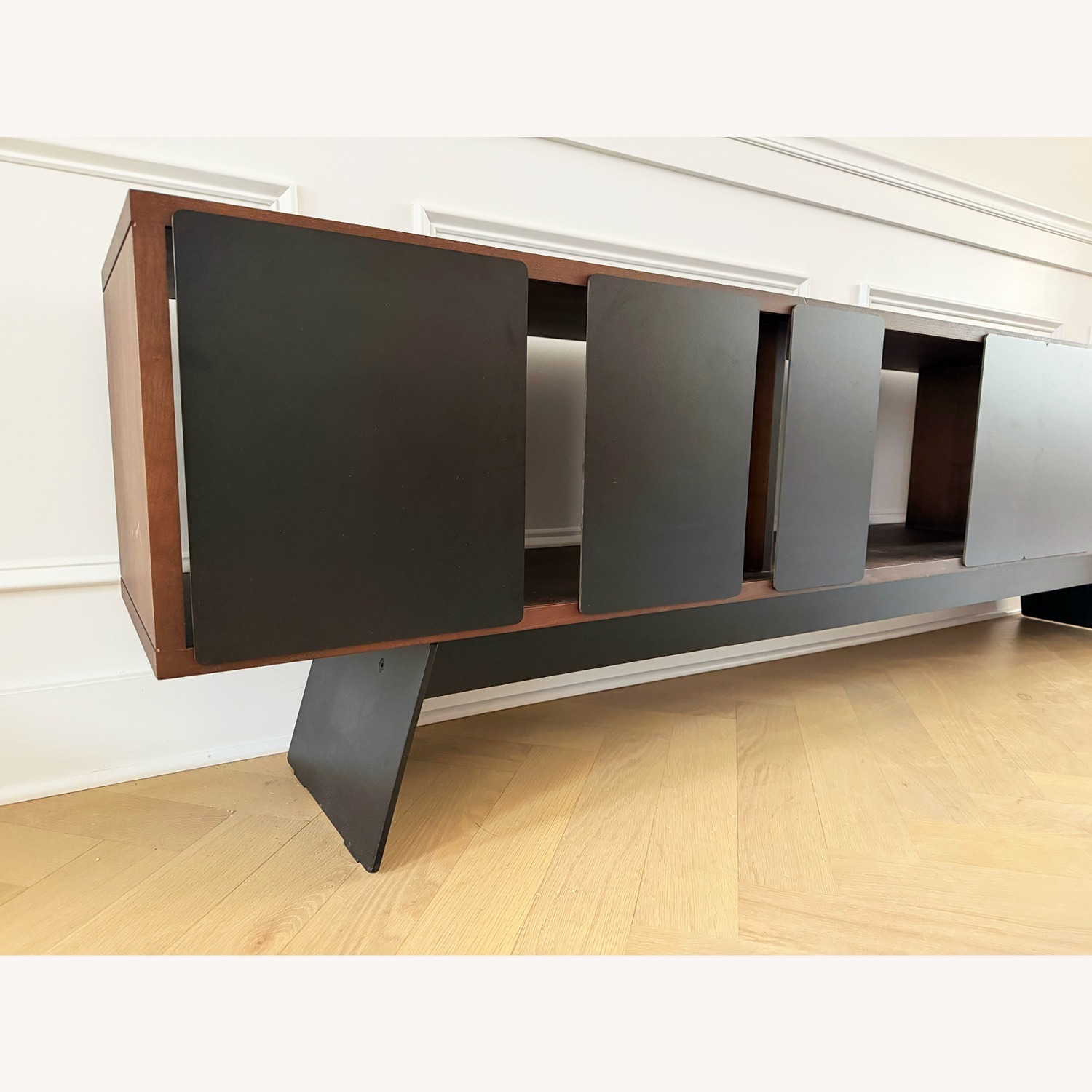 Matthew Hilton Dark Brown Wood Media Storage - image-2