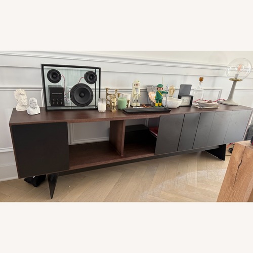 Used Matthew Hilton Dark Brown Wood Media Storage for sale on AptDeco