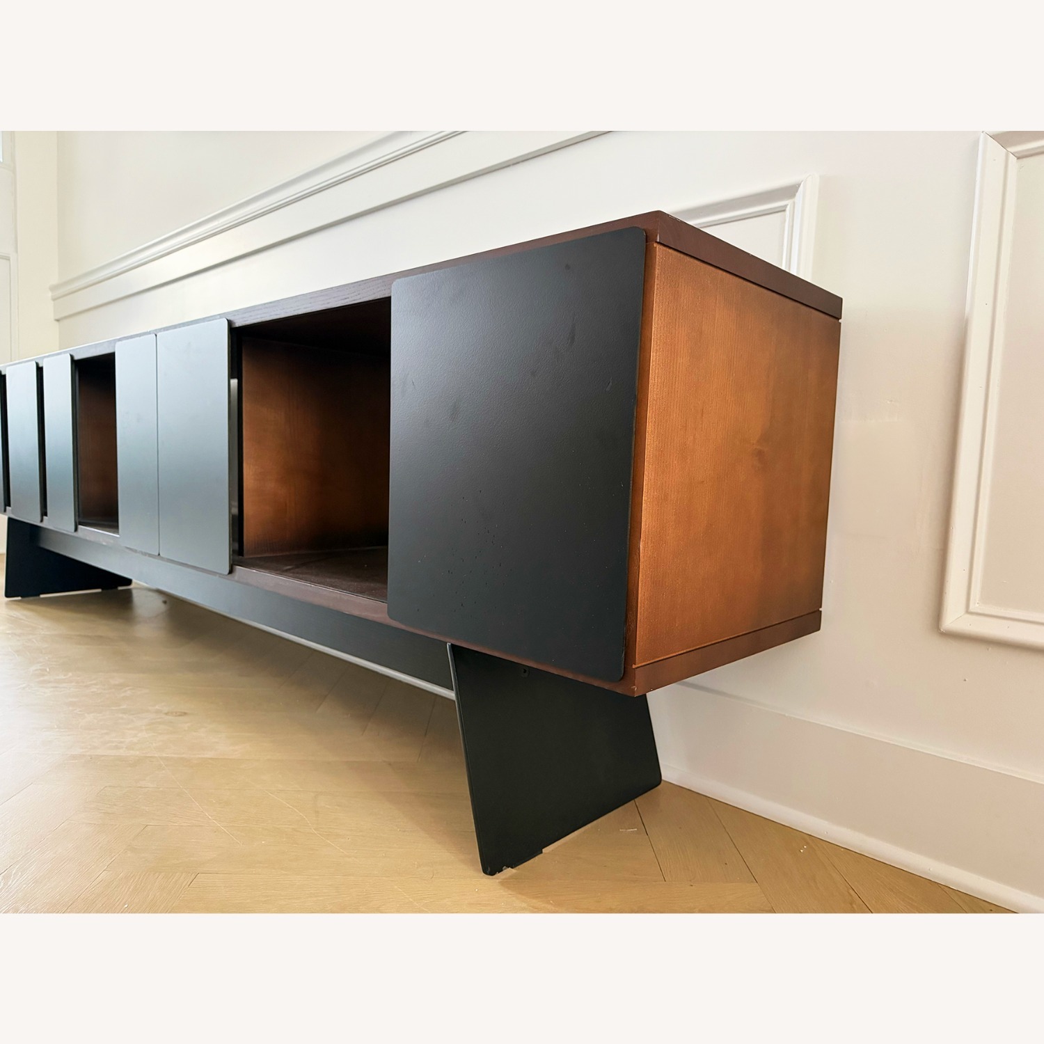 Matthew Hilton Dark Brown Wood Media Storage - image-4