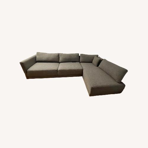 Used Joss & Main Dark Gray Fabric 3+ Piece Sectional for sale on AptDeco