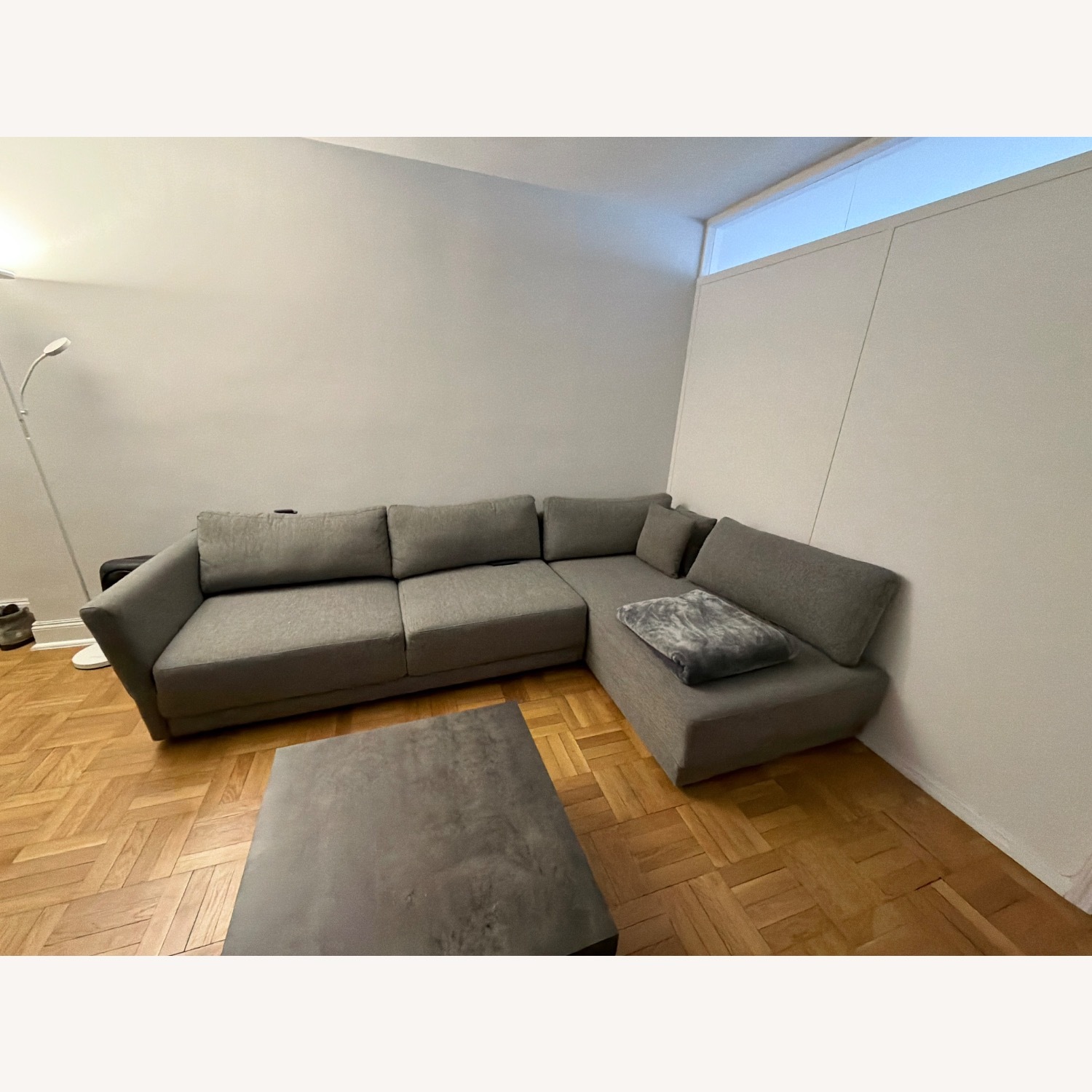 Joss & Main Dark Gray Fabric 3+ Piece Sectional - image-2