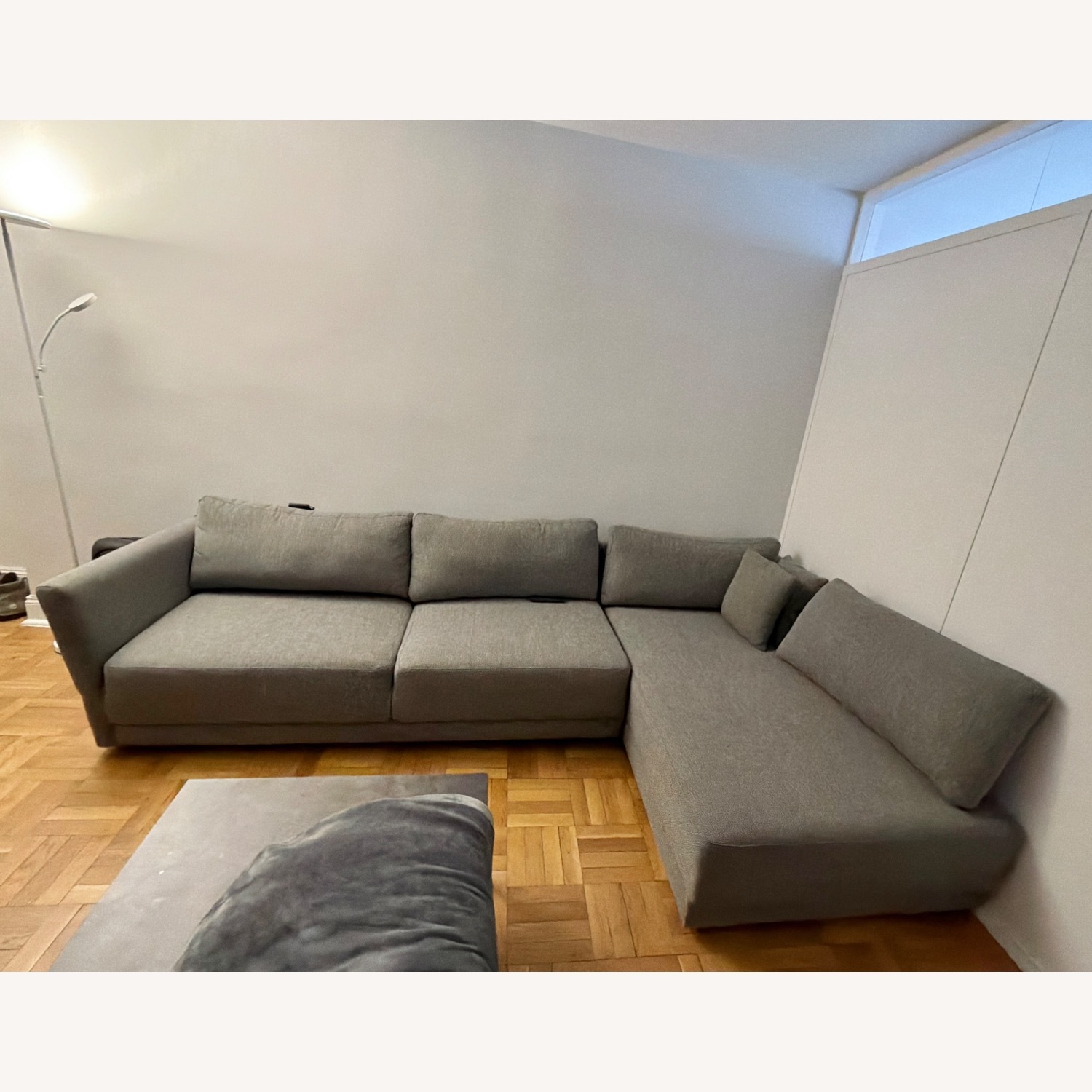 Joss & Main Dark Gray Fabric 3+ Piece Sectional - image-3