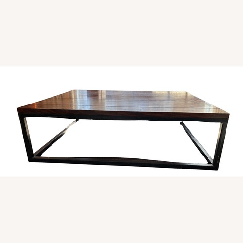 Used Ralph Lauren Wood and Metal Coffee Table for sale on AptDeco