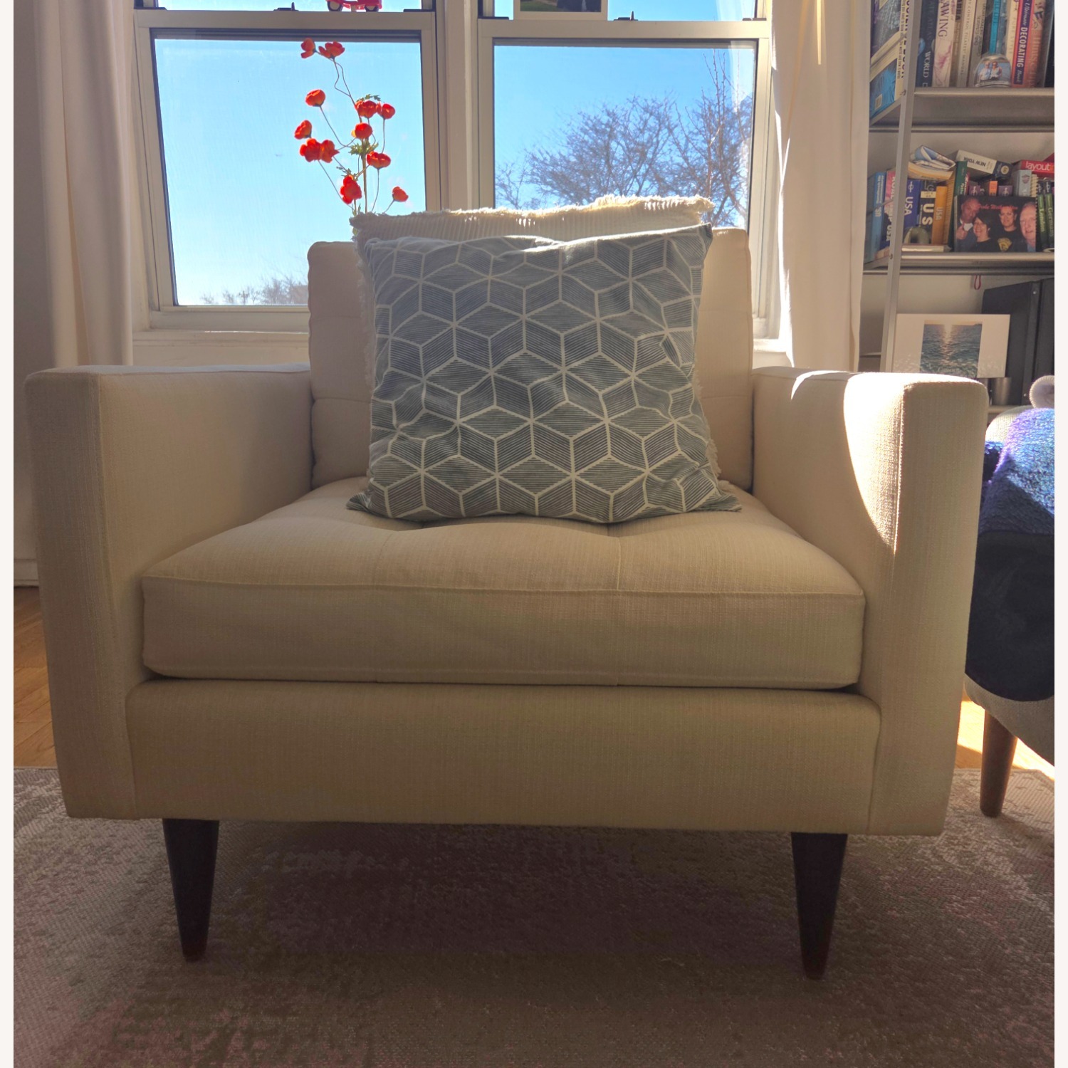 Petrie Natural Fabric Armchair - image-2