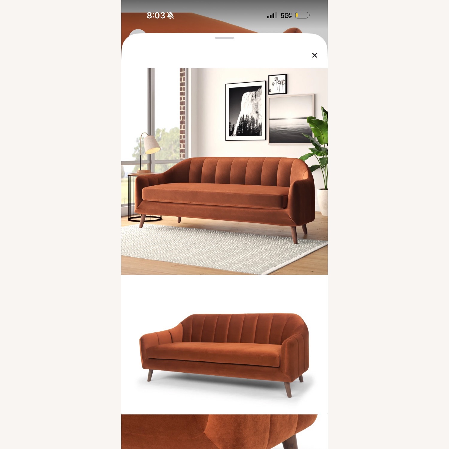 Boevange-sur-Attert 81" Round Arm Sofa - image-3