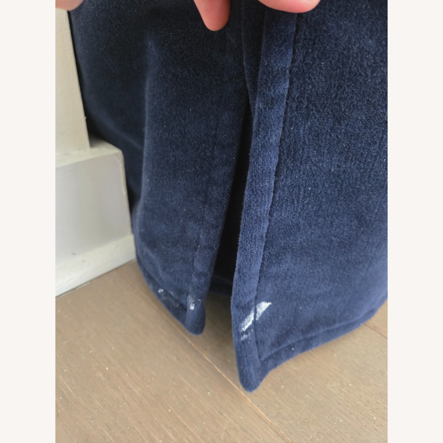 Pottery Barn PB Comfort Roll Arm Blue Velvet 2 Piece Sectional - image-2