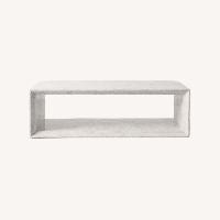 Williams Sonoma Pierre White Marble Coffee Table (56")