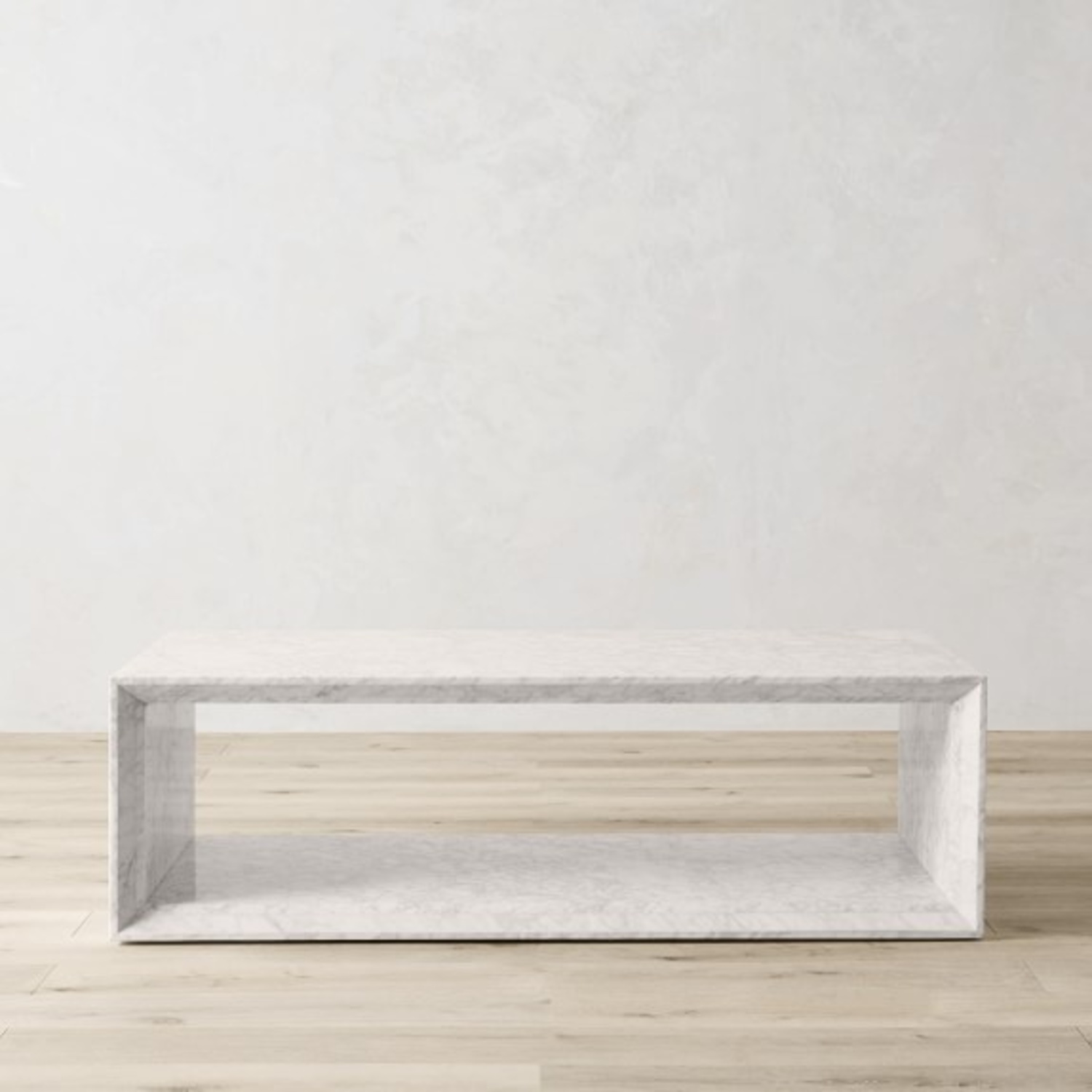Williams Sonoma Pierre White Marble Coffee Table (56") - image-9