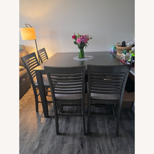 Used Dark Gray Wood Dining Sets for sale on AptDeco
