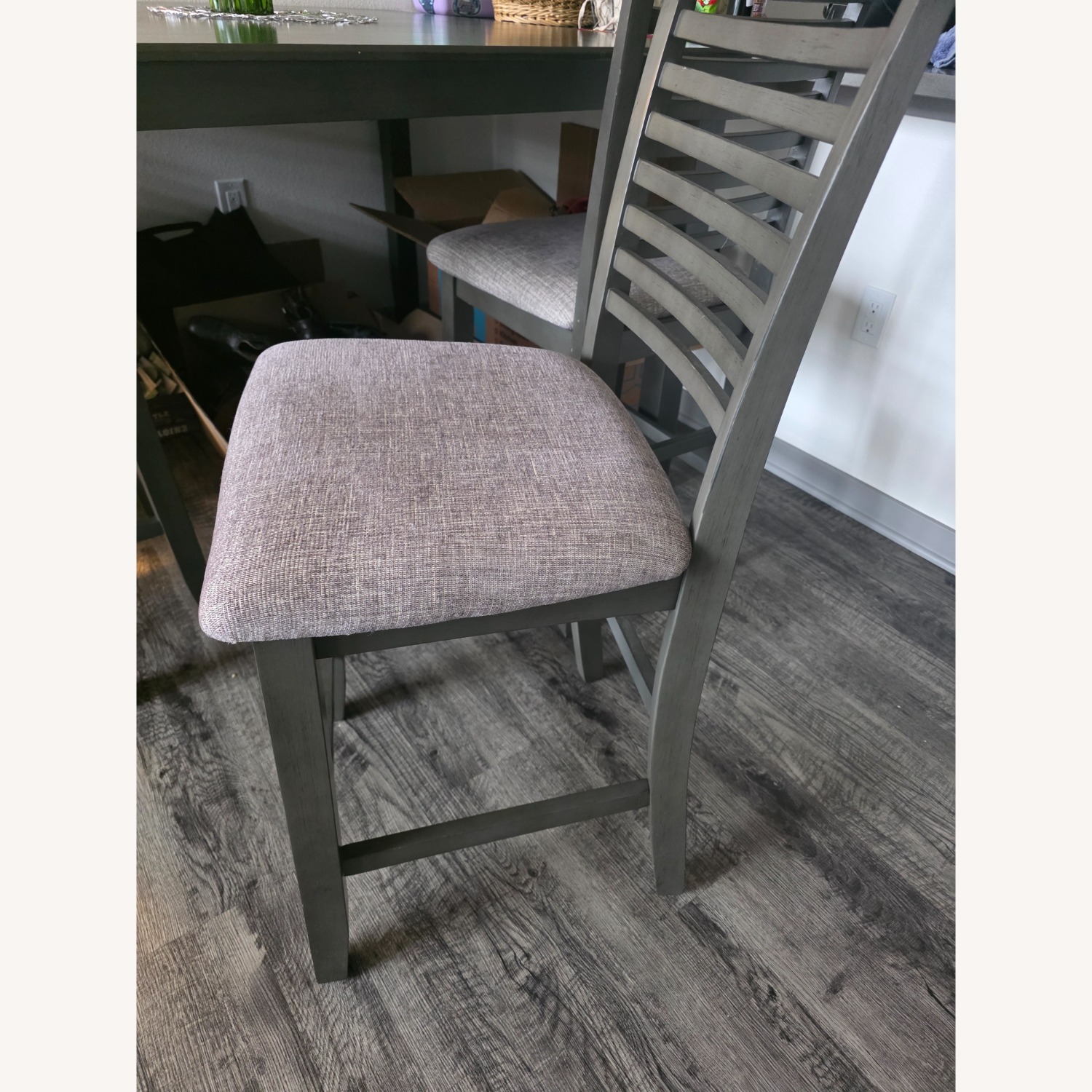 Dark Gray Wood Dining Sets - image-4