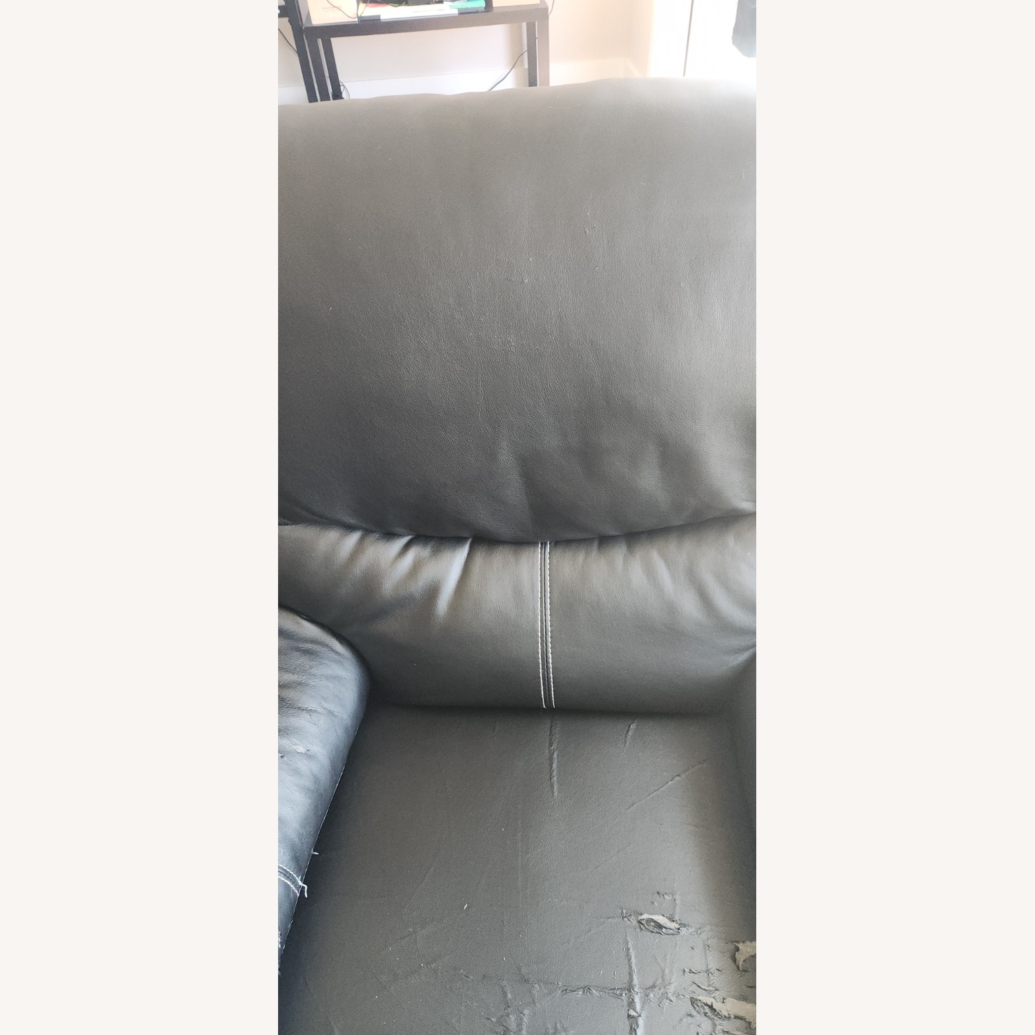 Black Leather Recliner - image-5