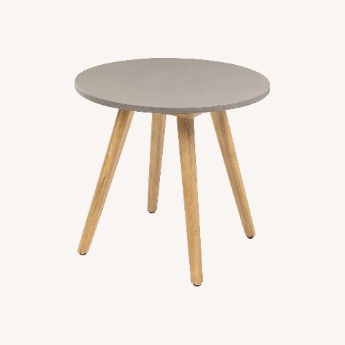 Used Article Atra Concrete and Acacia Dining Table for sale on AptDeco