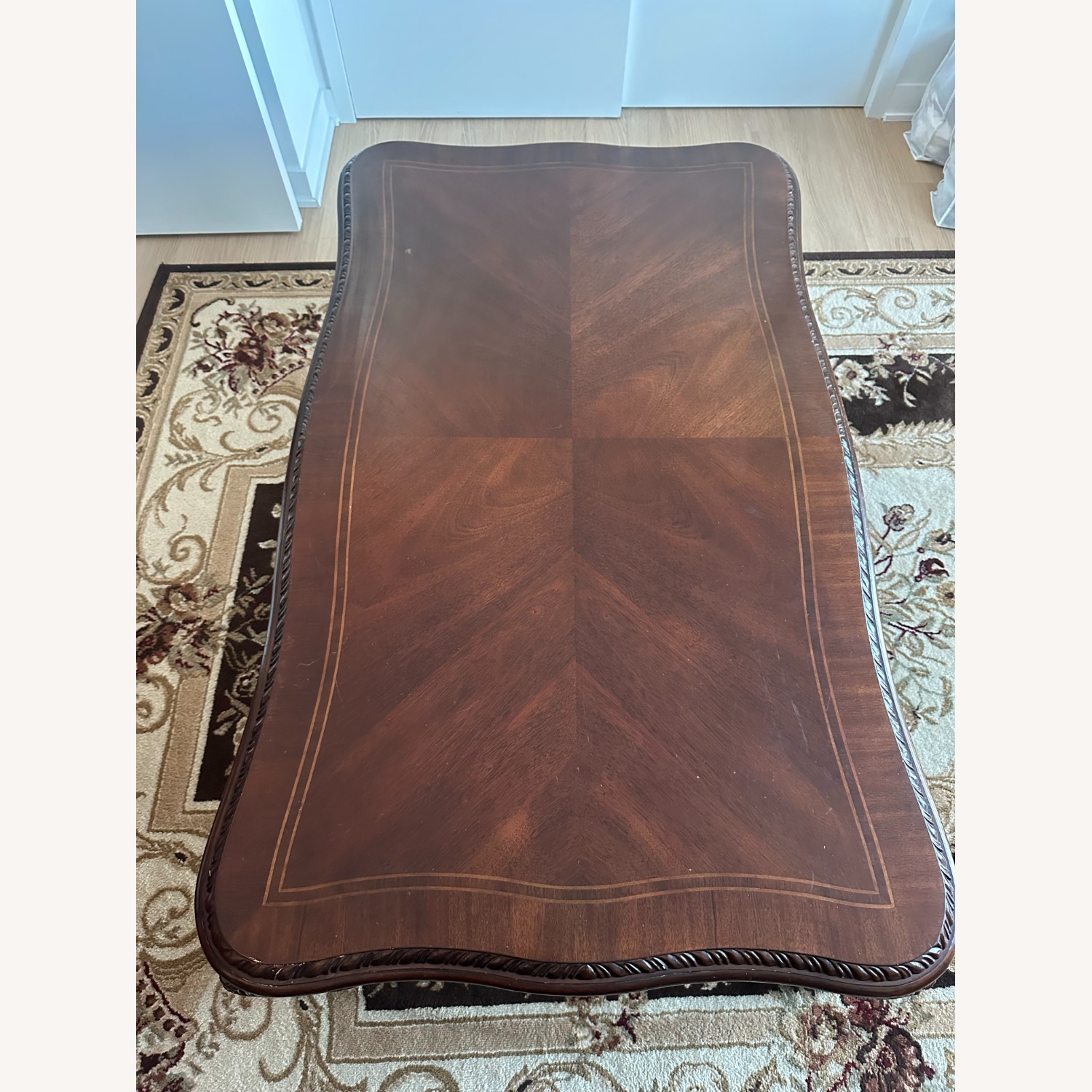 Broyhill Furniture Dark Brown Wood Coffee Table - image-3