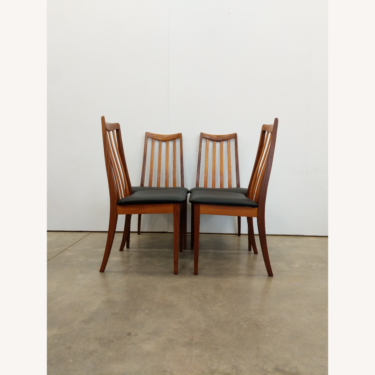 4 Vintage Mid Century Modern G Plan Dining Chairs - image-2