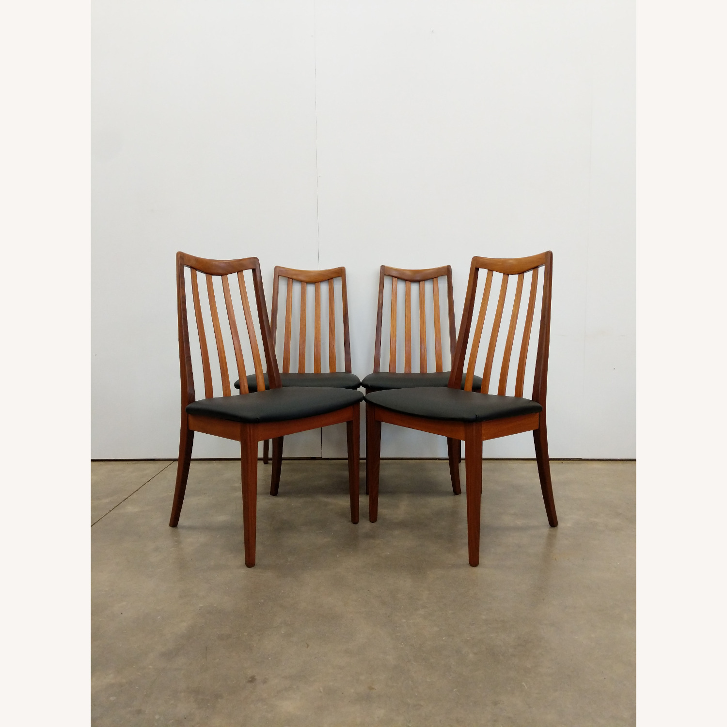 4 Vintage Mid Century Modern G Plan Dining Chairs - image-1