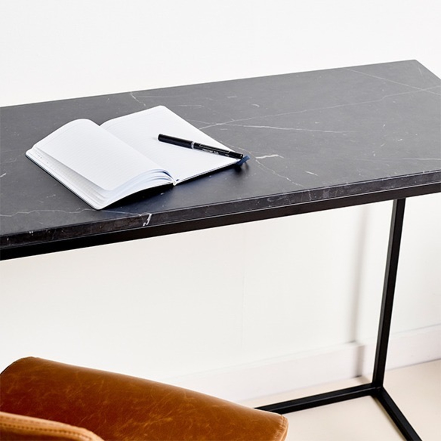 Feather Weka Marble Top Desk - image-4