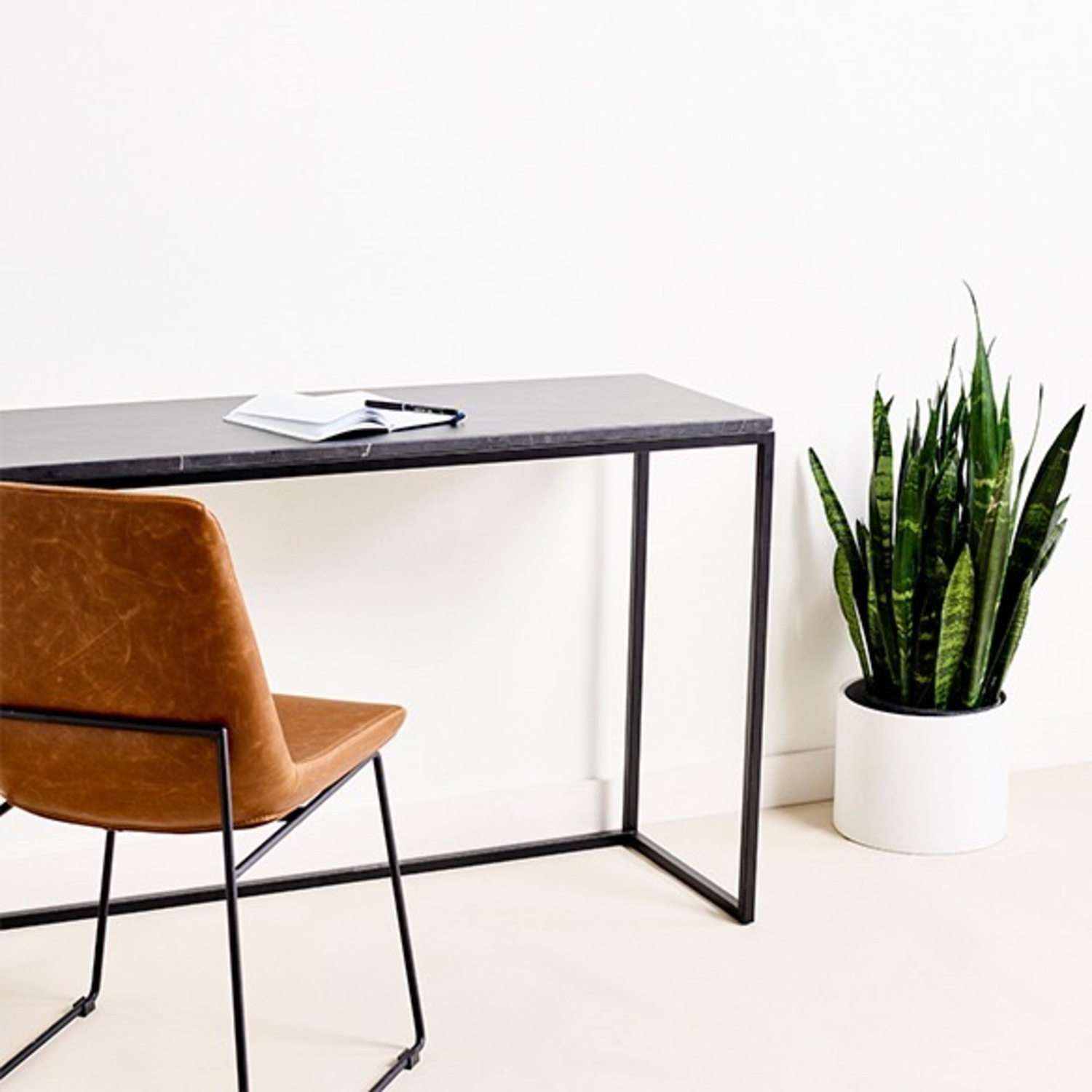 Feather Weka Marble Top Desk - image-3