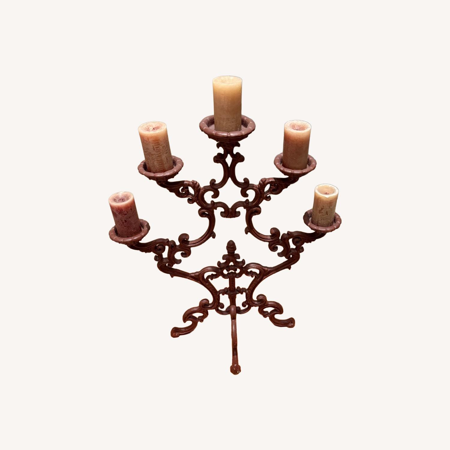 Ornate 5-Arm Candle Holder/Candelabra - image-0