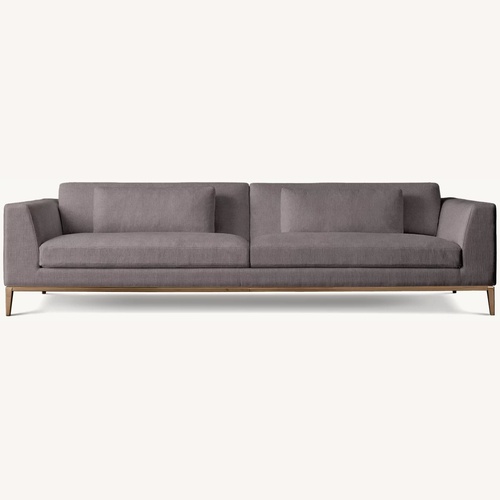 Used Restoration Hardware Blue Velvet 3+ Seater Sofa for sale on AptDeco