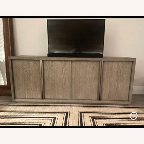 Used Restoration Hardware Machinto Light Gray Wood Sideboard for sale on AptDeco