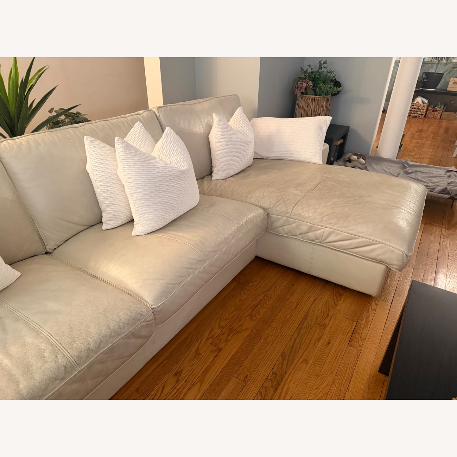 IKEA Leather Sofa - image-2